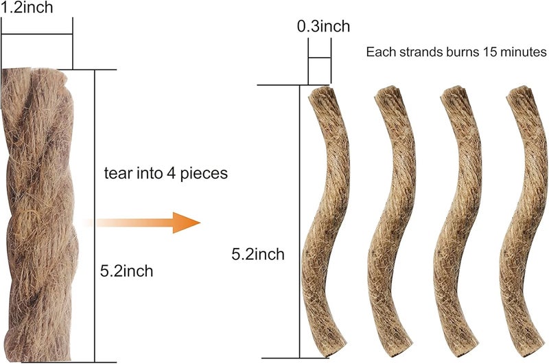 eGreen99 Emergency Fire Starter | Windproof & Waterproof Storm Matches with Waterproof Case & Wax Rope | Survival Gear for Camping, Hiking, Bushcraft, Outdoor Survival - Image 3